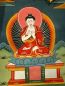 Preview: Thangka mit Rahmung - Dhyani Buddha Vairocana