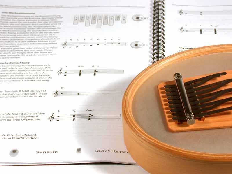Sansula Noten spielen lernen NotenBuch Lehrbuch