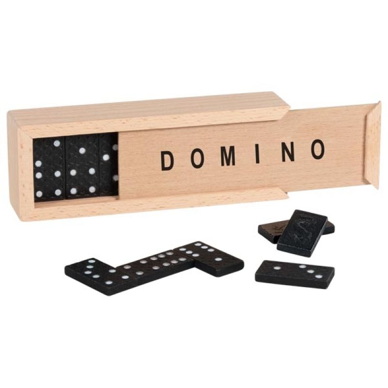 Dominospiel im Holzkasten | 28 Teile kurze Variante