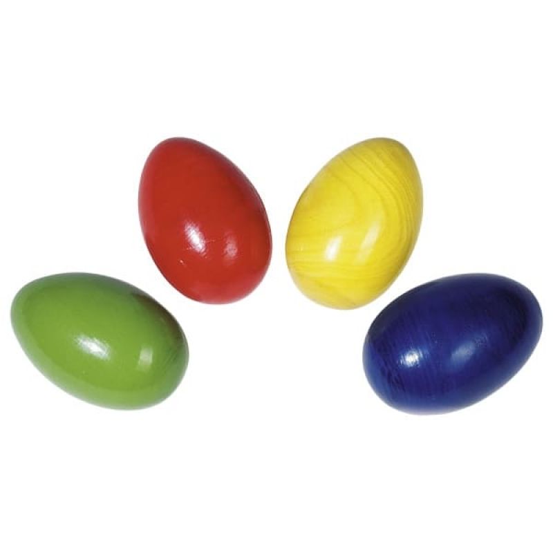 Shaker Eier von goki | dezenter Schüttelsound | 4 Farben