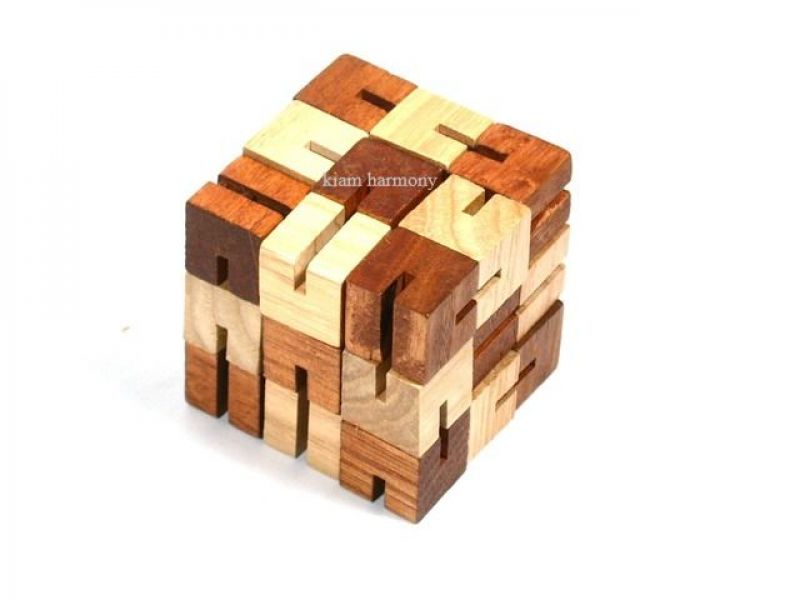 Geduld & Geschick | Schlangenpuzzle | Holz leichte Variante