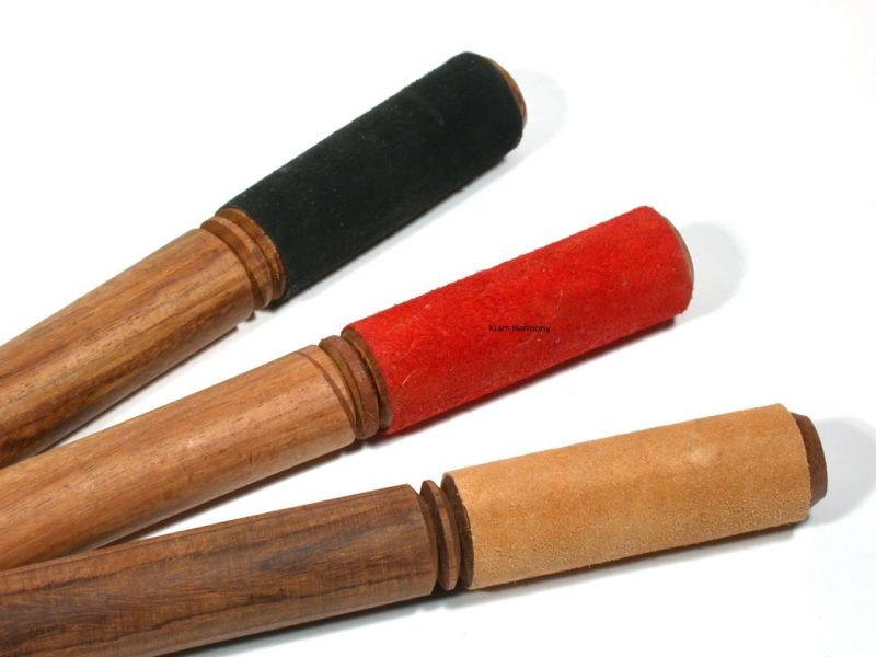 Klangschalen-Schlägel Mit Wildleder – 17,8 Cm, Schwarz, Handgefertigt Für Meditation & Klangtherapie