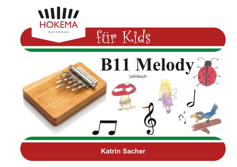 Lehrbuch für Kids - Kalimba B11 (grün)