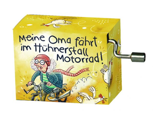 Spieluhr | "Meine Oma fährt im Hühnerstall Motorrad"