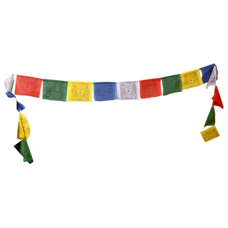 Tibetische Gebetsfahnen mit 10 Fahnen
