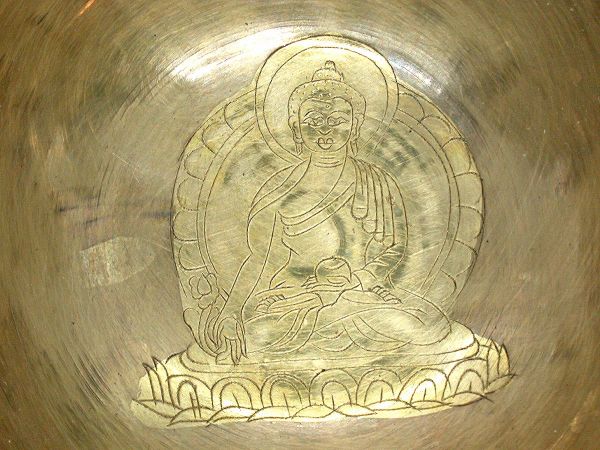 Klangschale tibetsches Design Medizin Buddha