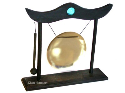 Tisch-Gong mit Ständer und Schlägel