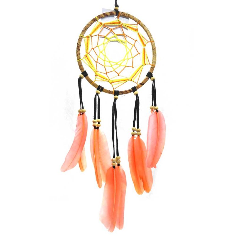 Traumfänger | Dream Catcher Feder orange