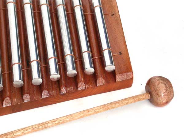 Tonblock Holzinstrument mit Kugeln Klangstab Klangtrommel Goki 
