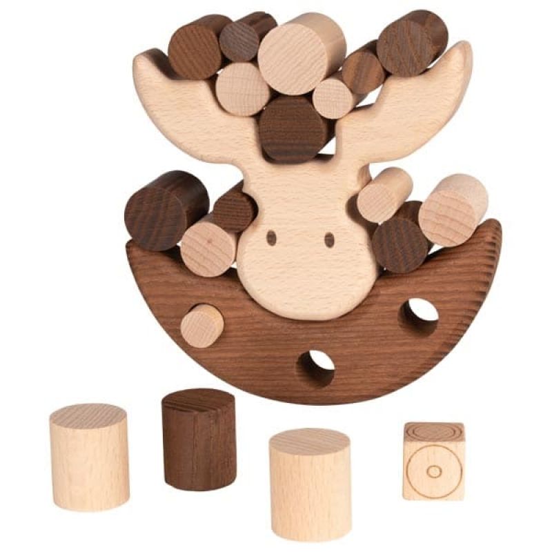 Balancierspiel | Stapelspiel Elch | Holz Balancierspiel | Stapelspiel Elch | Holz