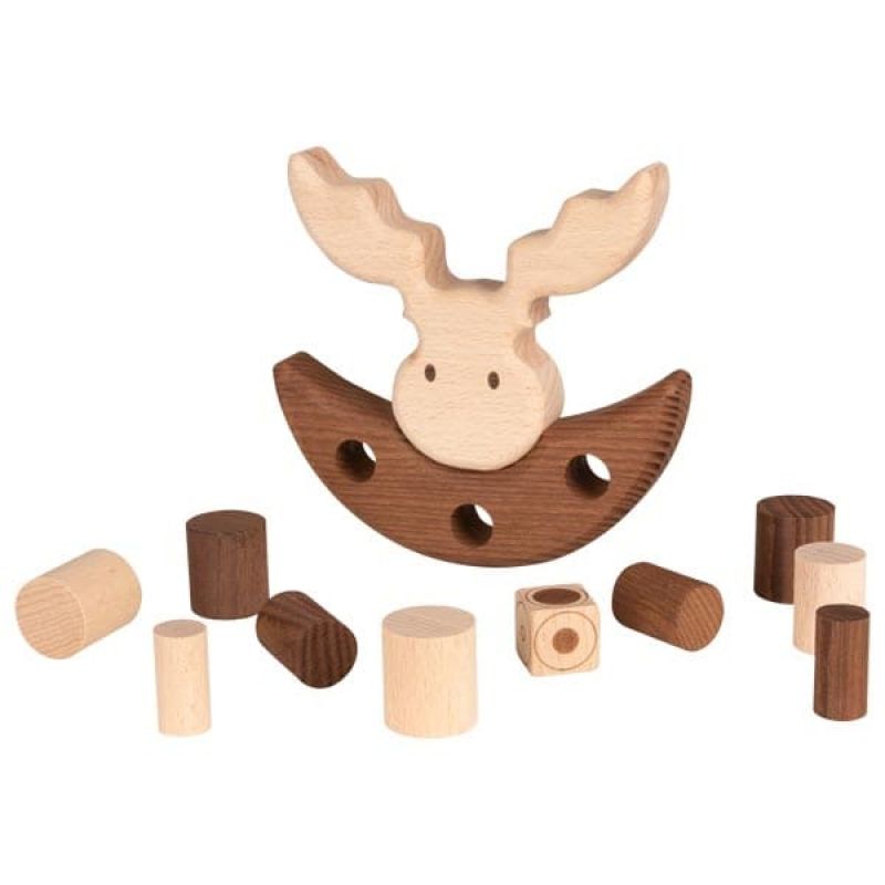 Balancierspiel | Stapelspiel Elch | Holz Balancierspiel | Stapelspiel Elch | Holz