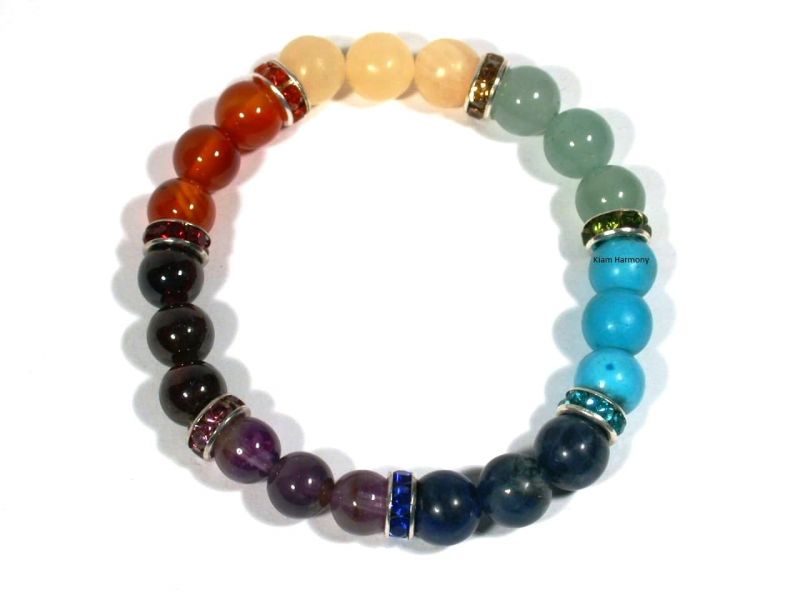 Armband | 7 Chakren | Glas Armband | 7 Chakren | Glas