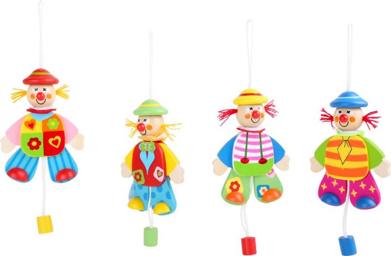 Hampelmänner Clown | Holz Hampelmänner Clown | Holz