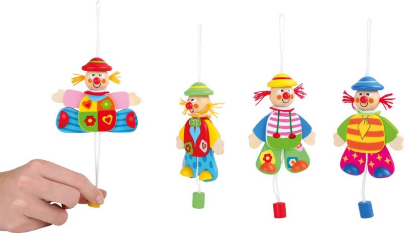 Hampelfiguren Clown | Holz Hampelfiguren Clown | Holz