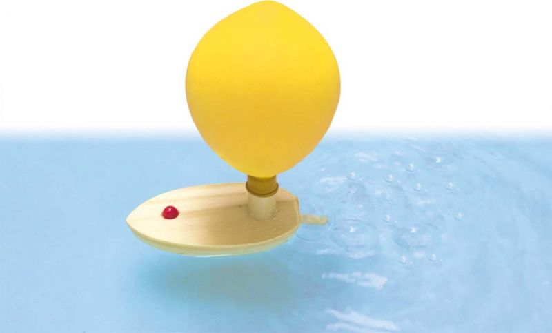 Wasserspielzeug | Luftballonboot | Holz