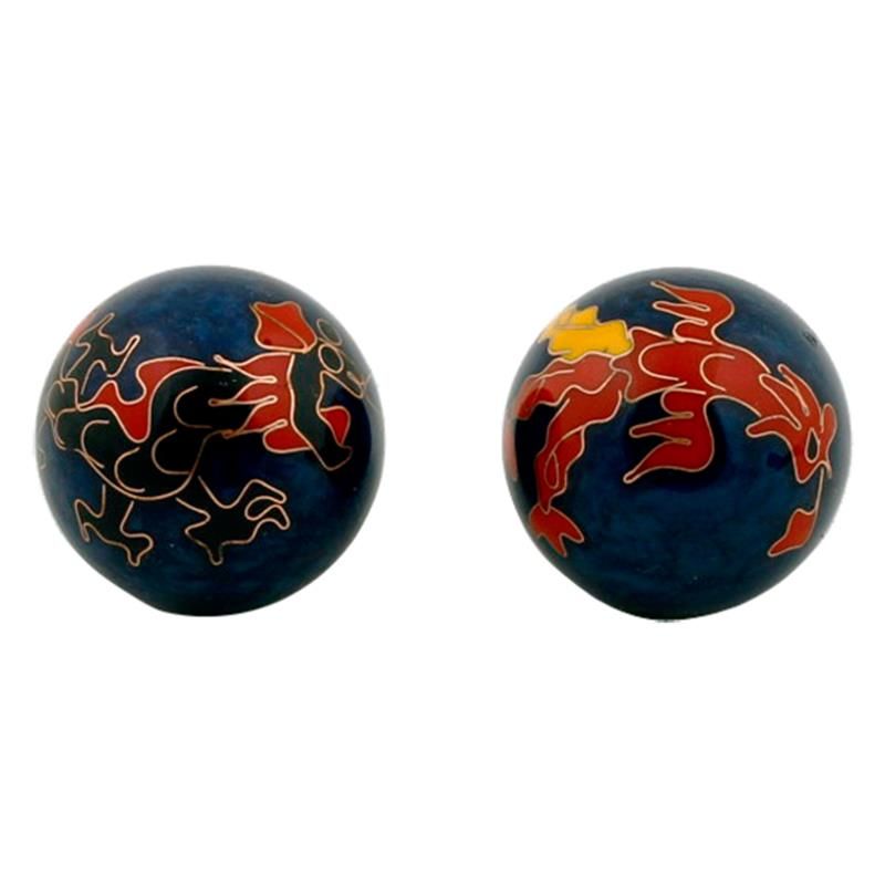 Qi Gong Kugeln Drache & Phönix dunkelblau Qi Gong Kugeln Drache & Phönix dunkelblau