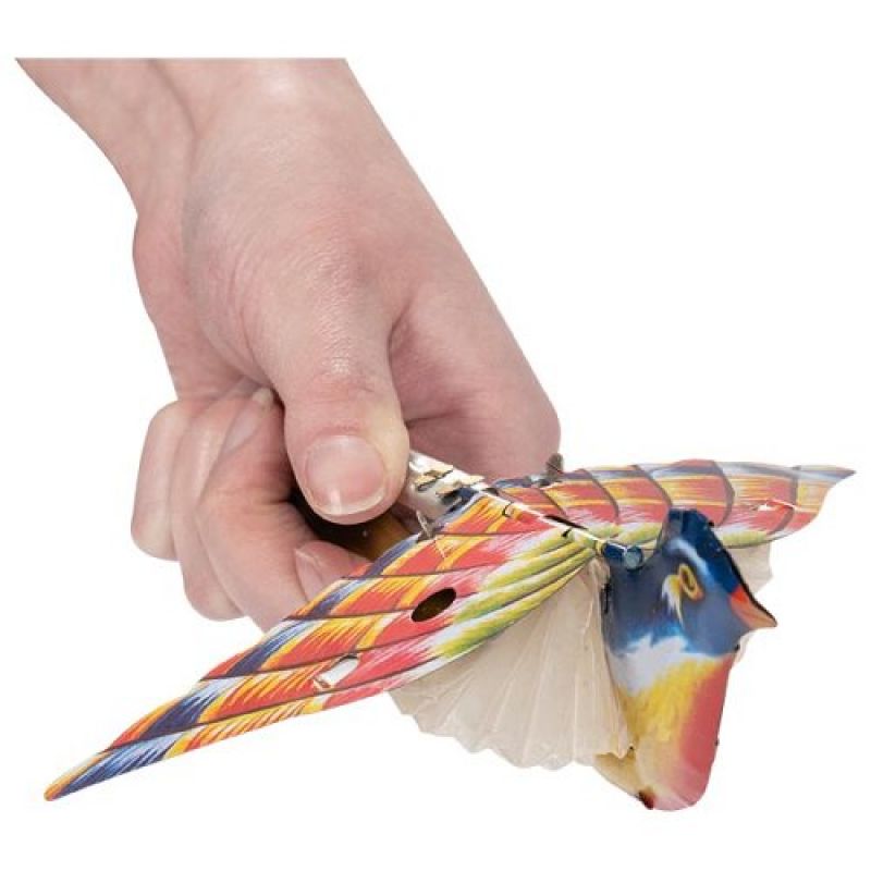 Singender Paradiesvogel mit Blasebalg