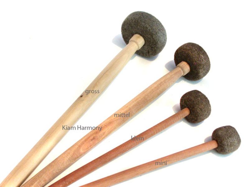 Filz-Schlägel für Klangschalen, Trommeln, Gongs Filz-Schlägel für Klangschalen, Trommeln, Gongs