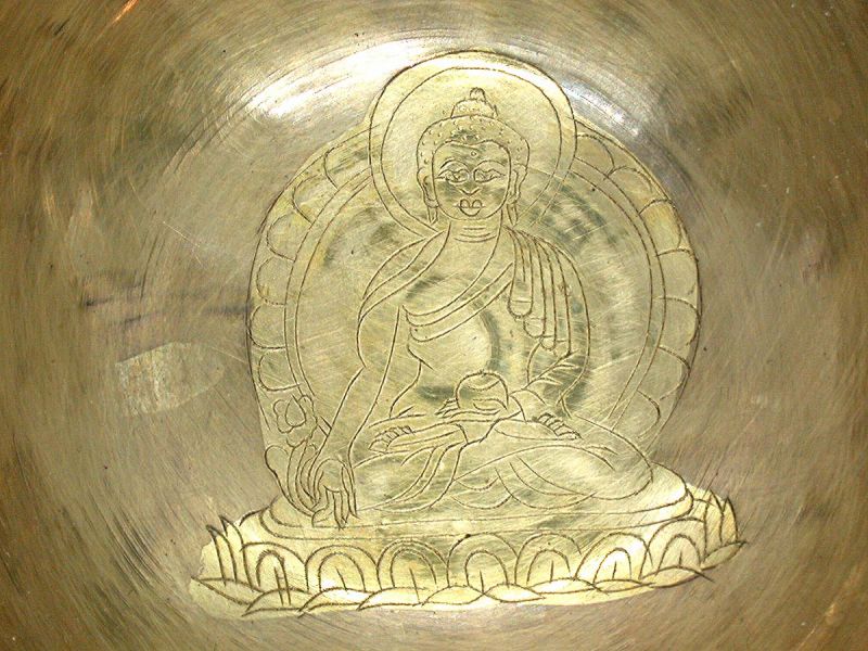 Klangschale Ton G Tageston | Mittlerer Sonnentag 561g ❊ | Buddha