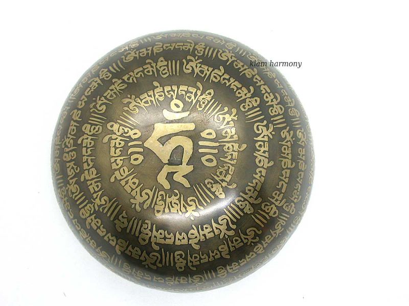 Klangschale Ton D Sakralchakra 506g ✾ | Glückssymbole - OM... Klangschale Ton D Sakralchakra 506g ✾ | Glückssymbole - OM...