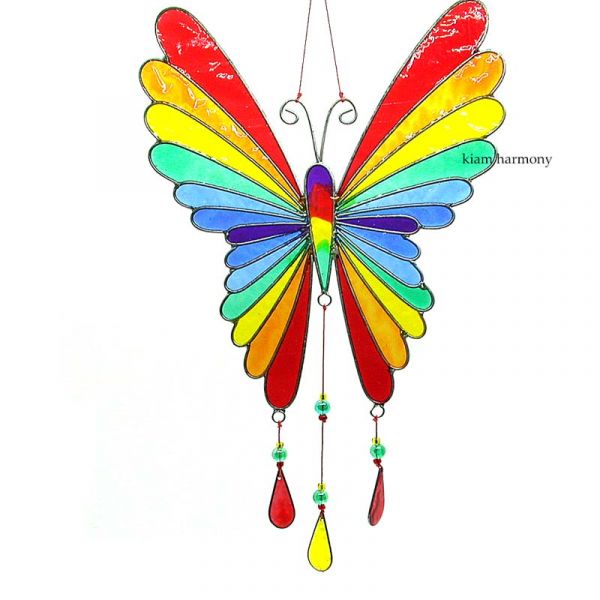 Suncatcher | Regenbogenfarbener Schmetterling